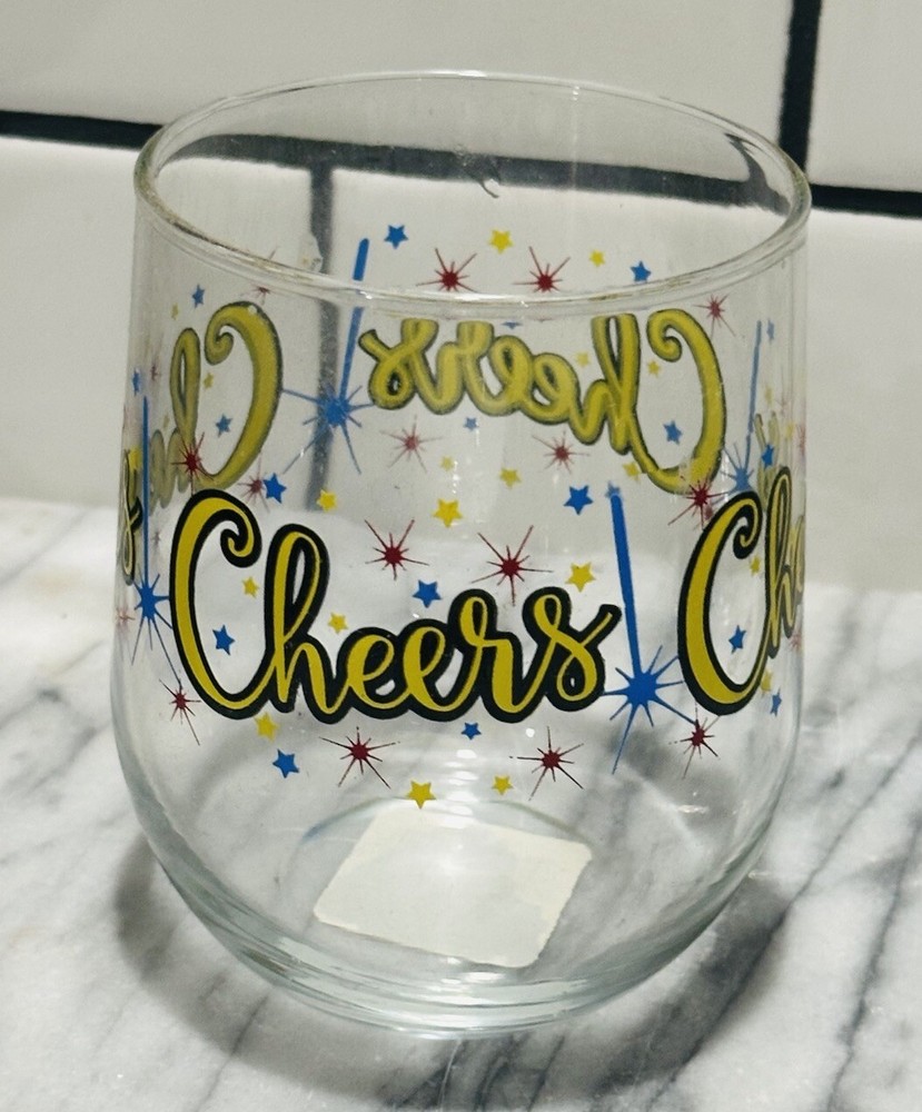 Saying Stemless Wine Glass Cheers  Wine Glass 15 Oz Holiday Gift