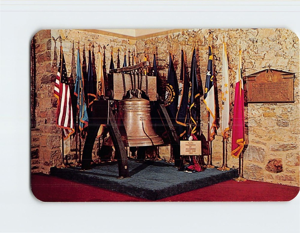 Postcard Corner of the Liberty Bell Shrine Allentown Pennsylvania USA