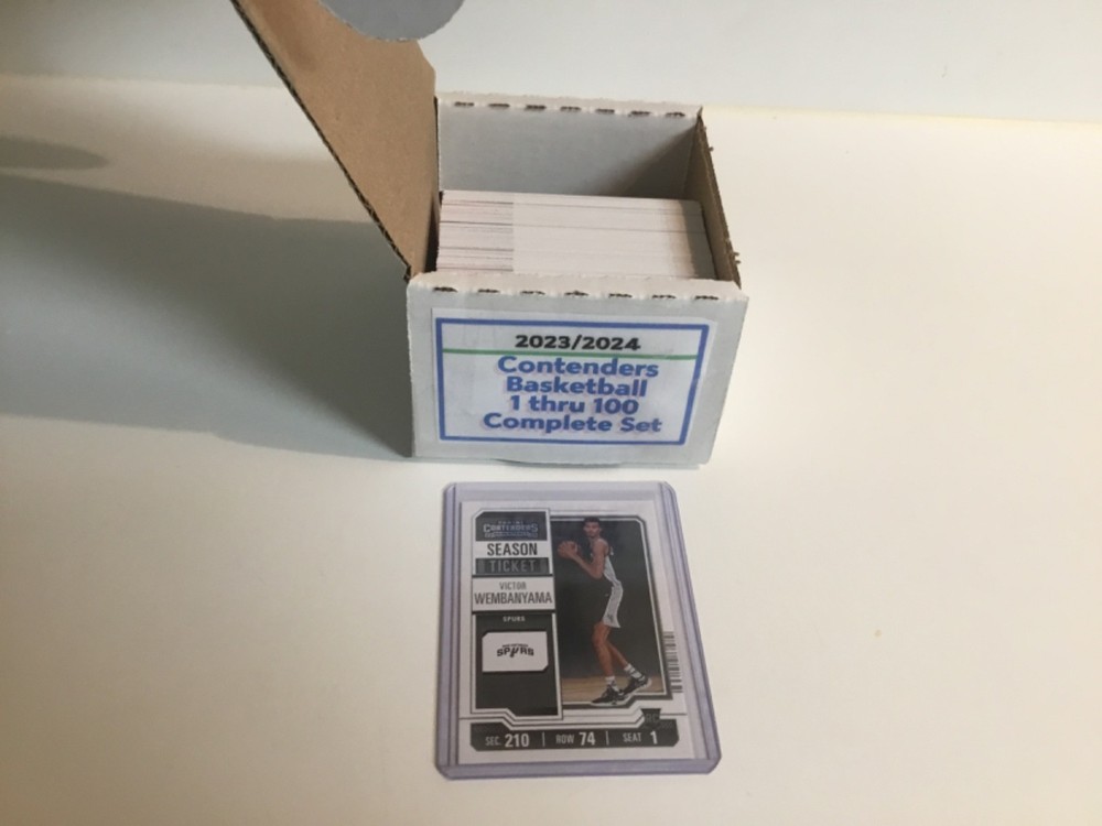 2023-24 Panini Contenders Basketball Complete Set (1-100) Victor Wembanyama RC!