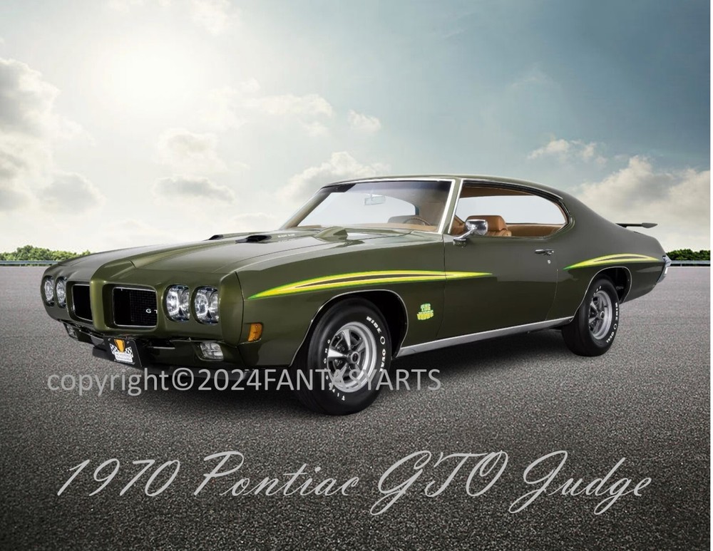 1970 Pontiac GTO Judge Green Premium Glossy Photo Print 8