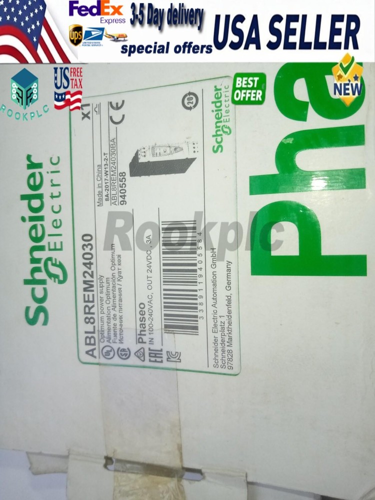 Schneider Electric power supply ABL8REM24030 3A/24vdc. Free shipping