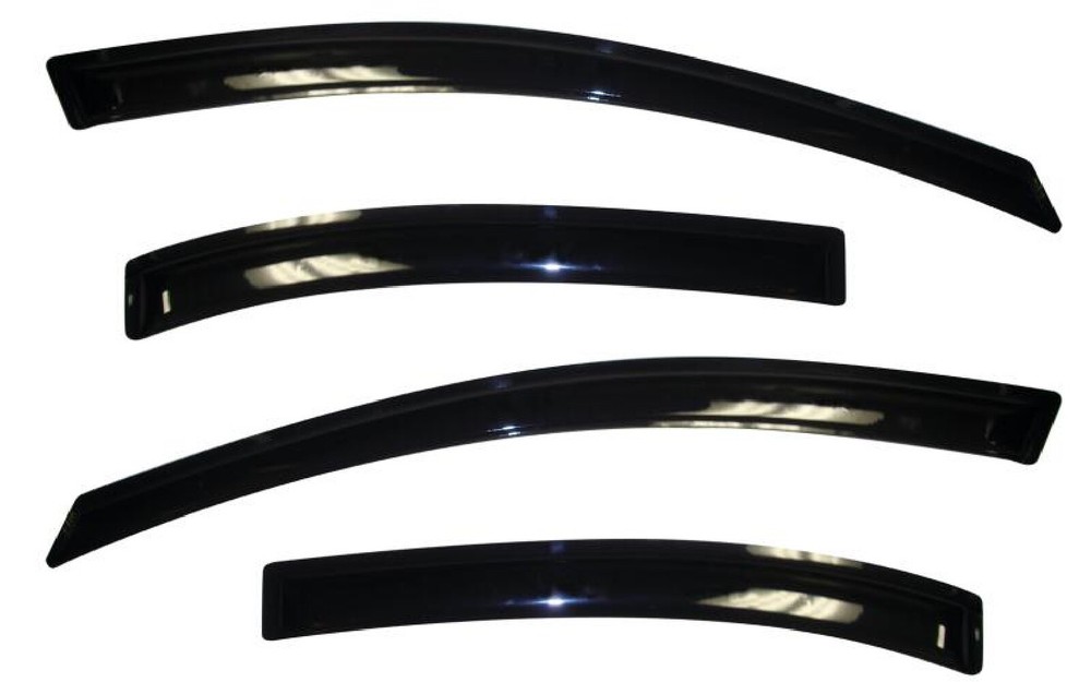 AVS 94516 Set of 4 Dark Smoke Ventvisor Acrylic Window Deflectors for Kia Rio