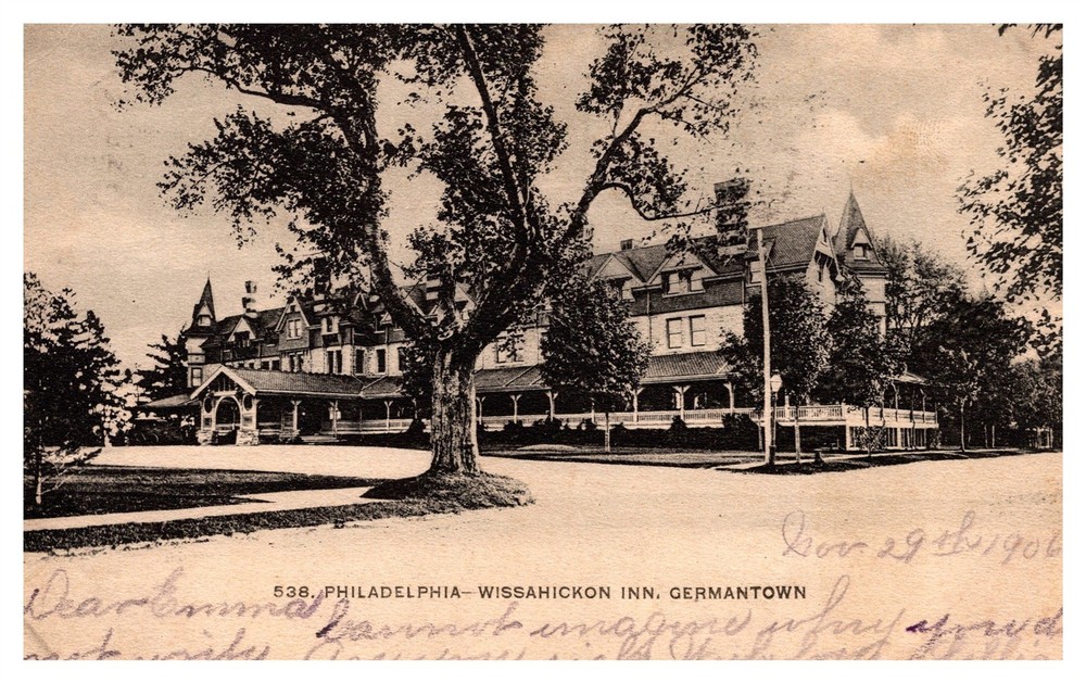 Wissahickon Inn Germantown Philadelphia C1906 UDB Postcard AG3