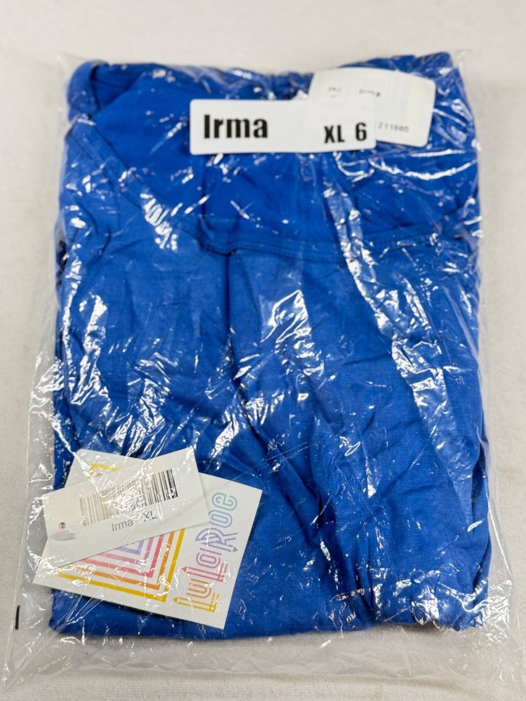 New Women's LuLaRoe Irma T Shirt High-Low Tunic Rayon Stretchy Size XL 6