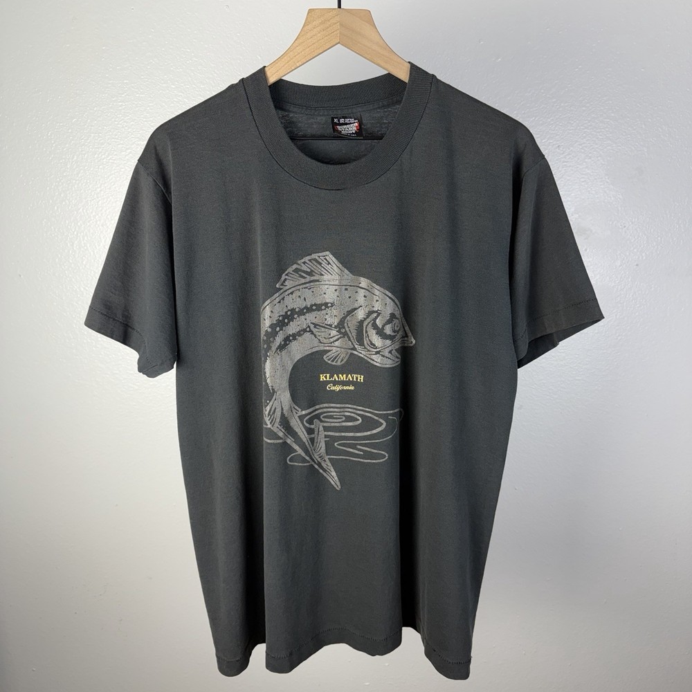 Vintage 90’s Klamath California Tribal Tourist Single Stitch T Shirt Size XL