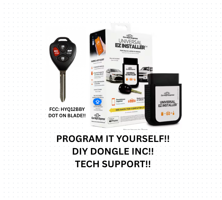 NEW DIY BUNDLE 2006-2010 TOYOTA CAMRY REMOTE KEY HYQ12BBY W/ DOT CHIP INC. TOOL!