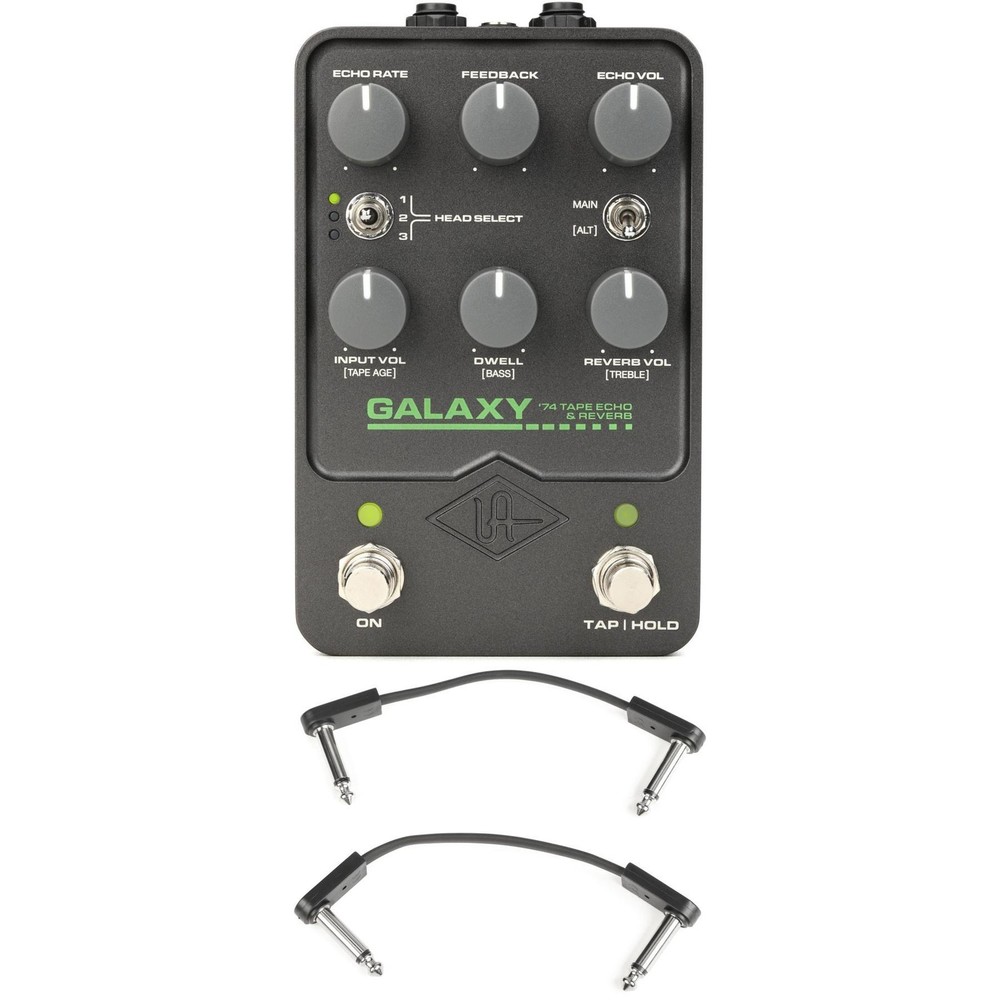 Universal Audio Galaxy 74 Tape Echo Reverb Pedal with EBS Patch Cables