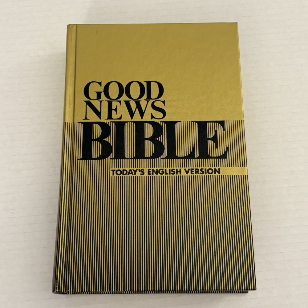 Good News Bible Today’s English Version 1976 Gold Black Hardcover American Bible