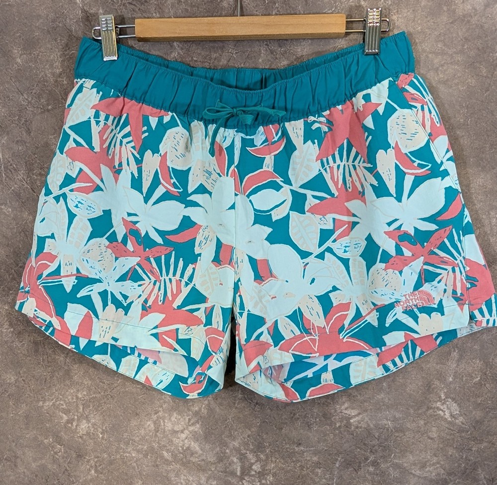 The North Face Shorts Women's Class V Short Pink Green floral Print Size M
