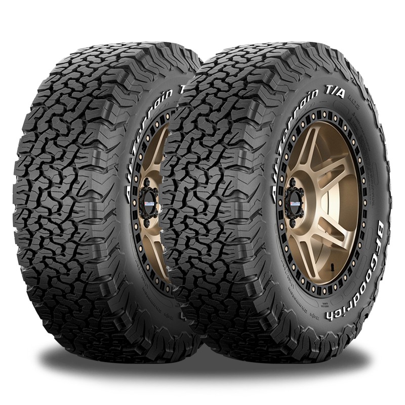 2 BFGoodrich All Terrain T/A KO2 RWL 225/70R16 102/99R 6 PLY 50K Mi Warranty