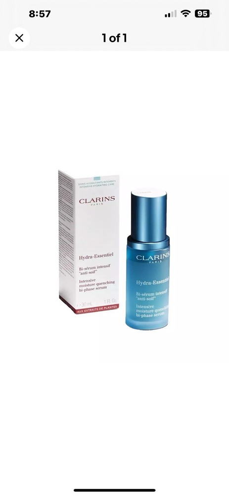 Clarins Hydra Essentiel Intensive Moisture Serum 1oz - NEW IN BOX