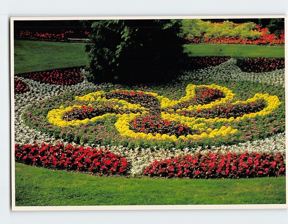 Postcard Pinwheel Floral Design Minter Gardens BC Canada