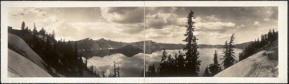 Photo:1913 Panorama: Crater Lake,Oregon