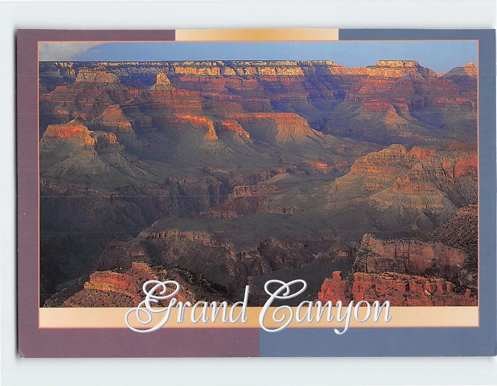 Postcard The evening sunset Grand Canyon National Park Arizona USA