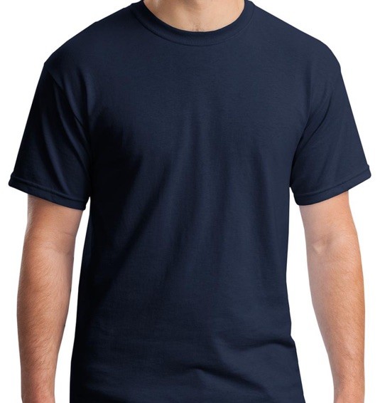 Cotton Plain Crew Neck Short Sleeves T-Shirt, NEW Gildan Men's Heavy