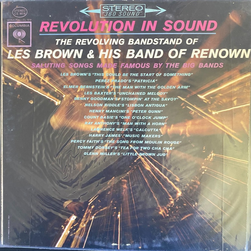Les Brown – Revolution In Sound LP 1962 Columbia Big Band Jazz 33⅓ RPM
