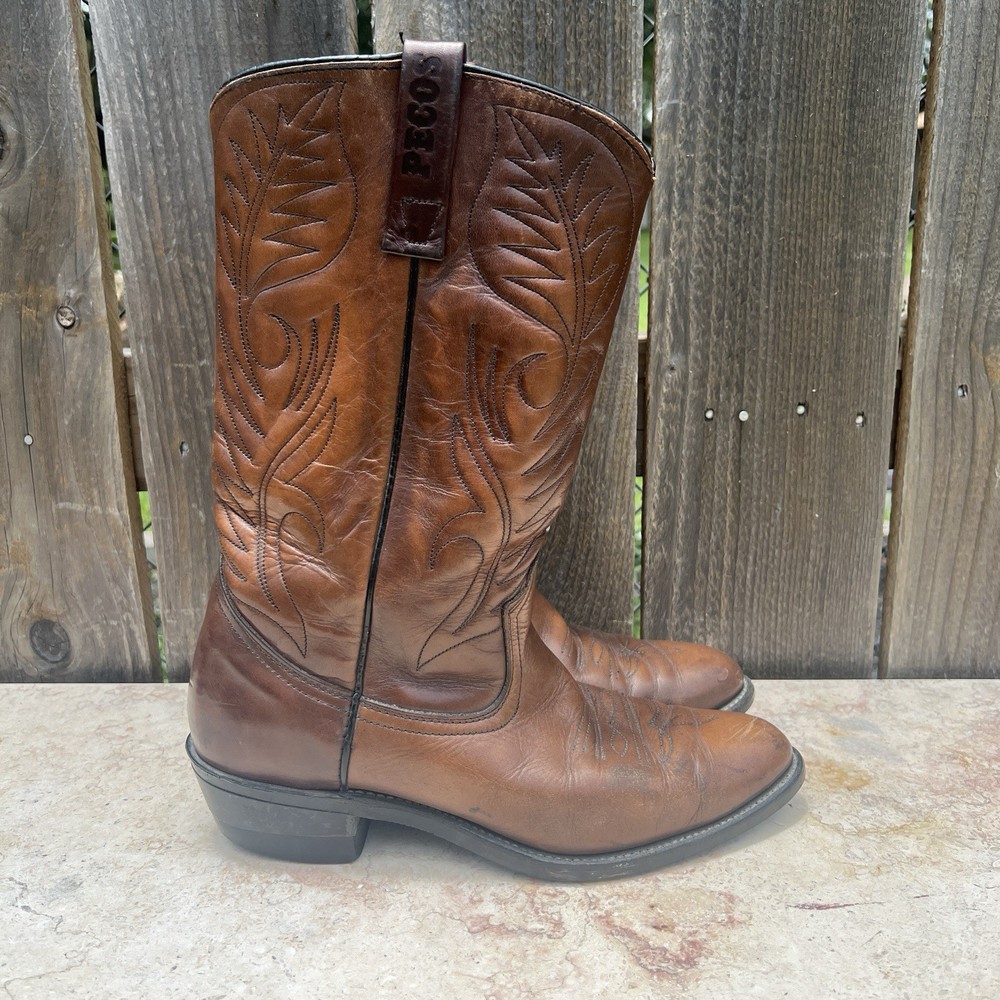 Vintage Red Wing Pecos Cowboy Work Boots for Men Size 8.5D
