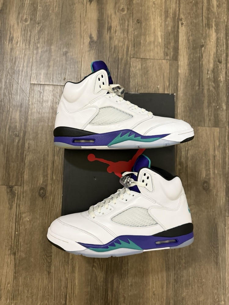 Nike Air Jordan 5 Retro 2025 Grape Men's Sneakers HQ7978-100 Size 11
