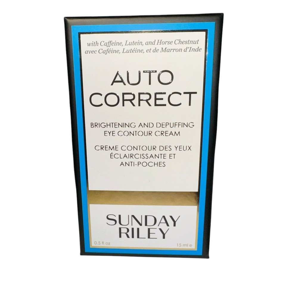 Sunday Riley Auto Correct Brightening Depuffing Eye Cream 0.5 oz