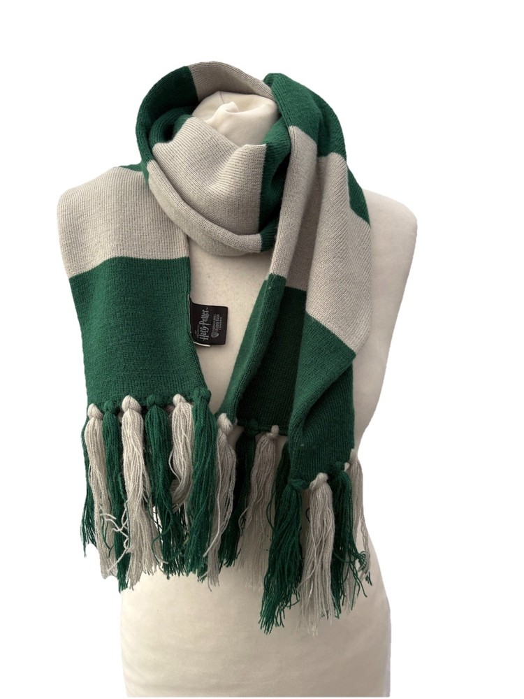 Harry Potter Slytherin Unisex Knit Scarf Acrylic One Size  