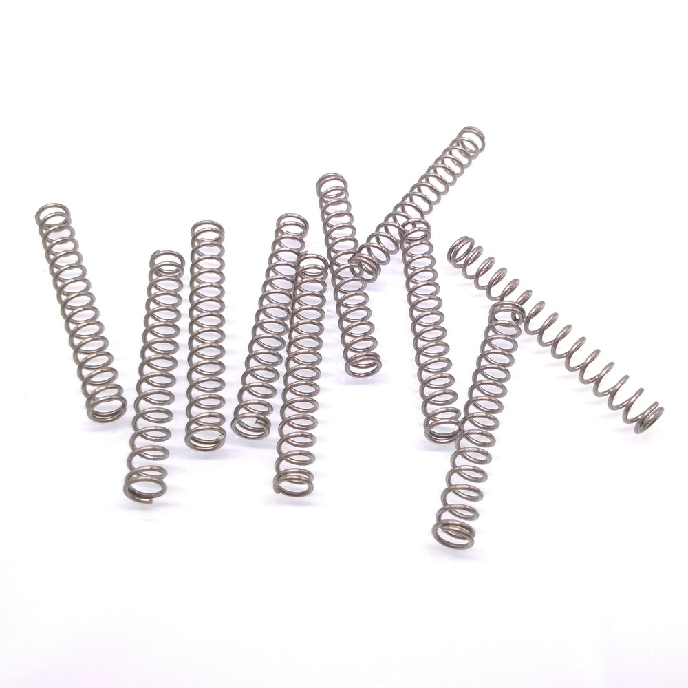10pcs 0.8x5x45mm Stainless Steel Compression Springs for Pressure Applications