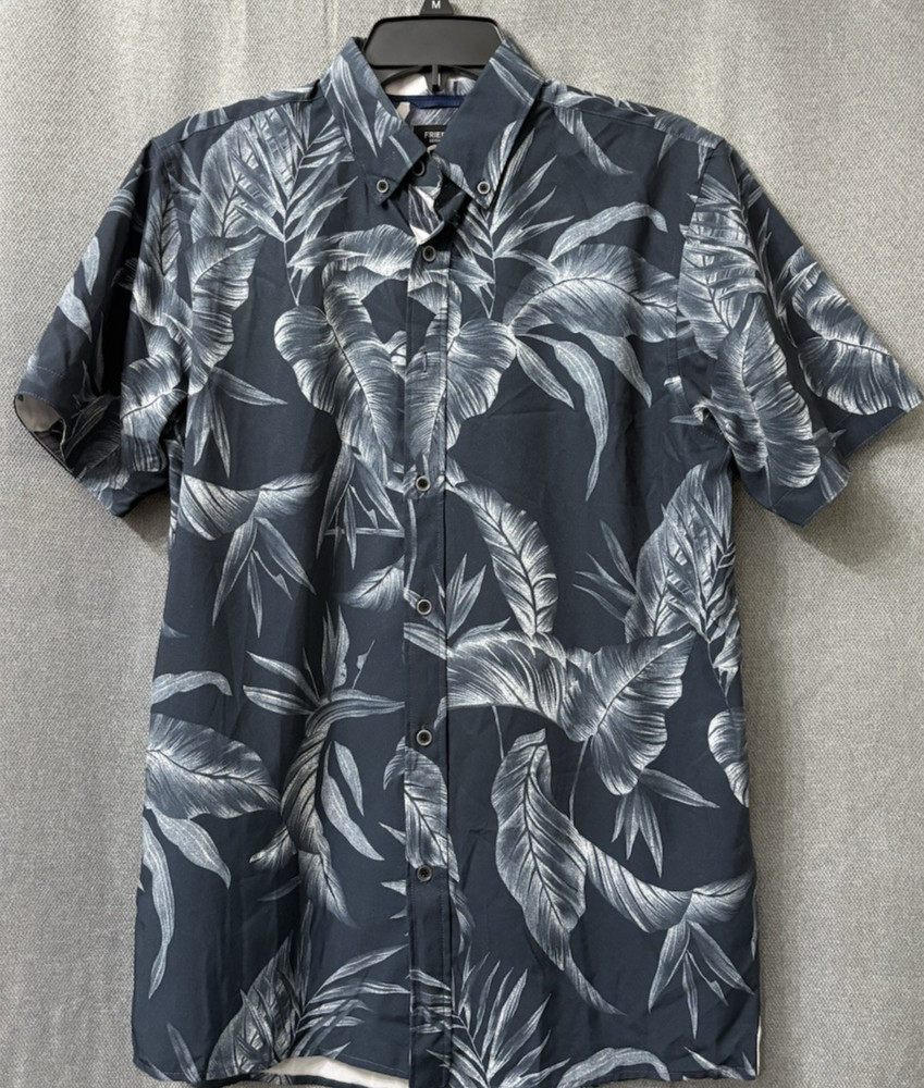 Fried Denim Mens Short Sleeve Shirt Size M Slim Fit