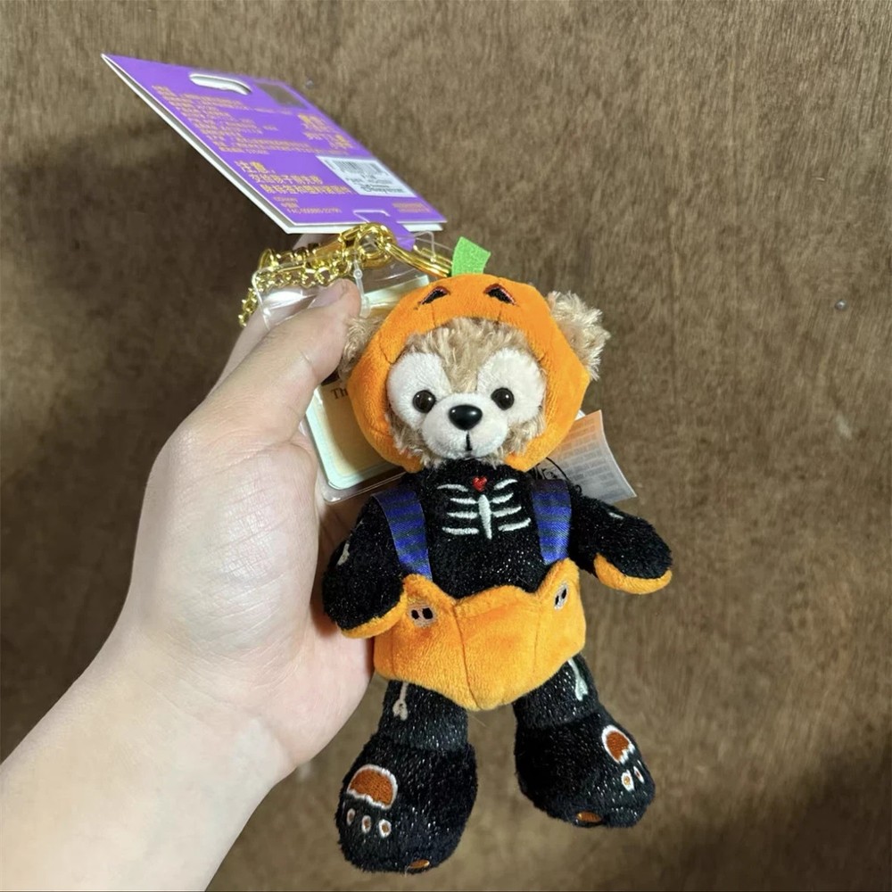 Disney authentic 2025 Duffy bear Plush keychain Halloween disneyland