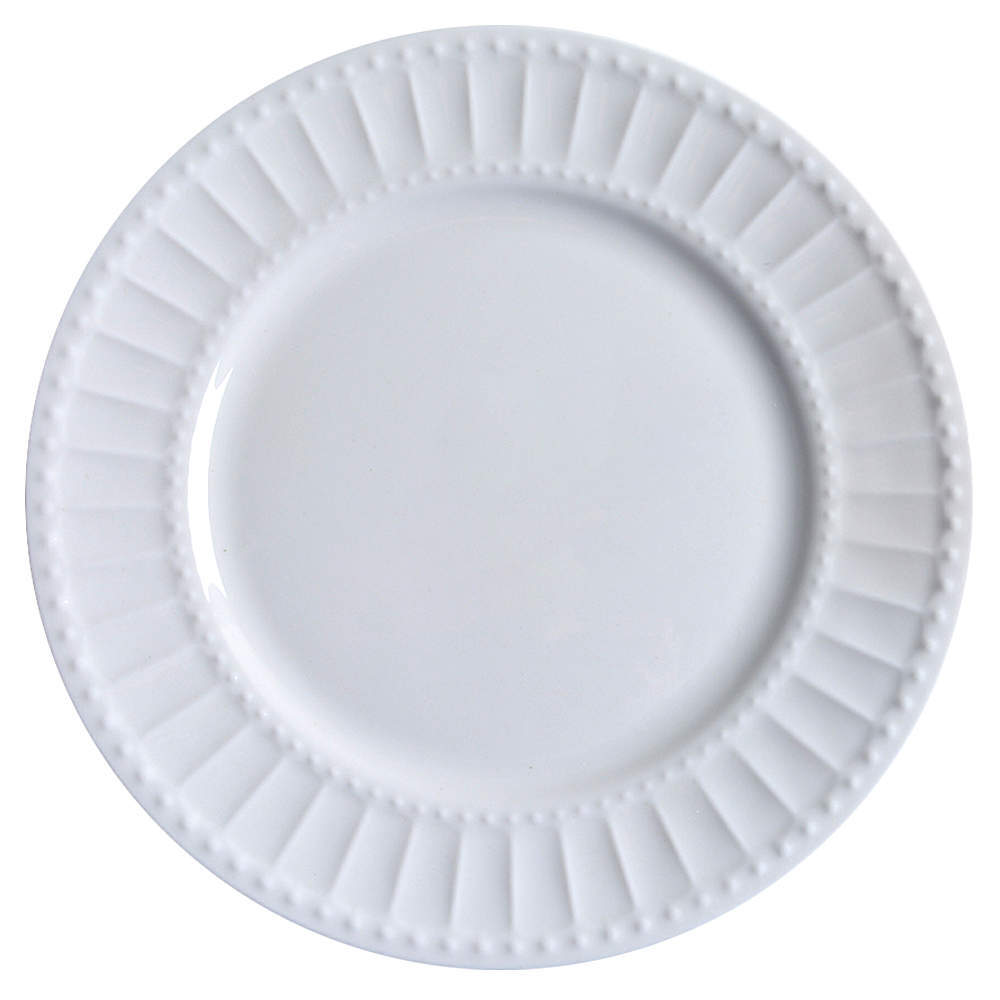 Gibson Designs Regalia White Salad Dessert Plate 10045448