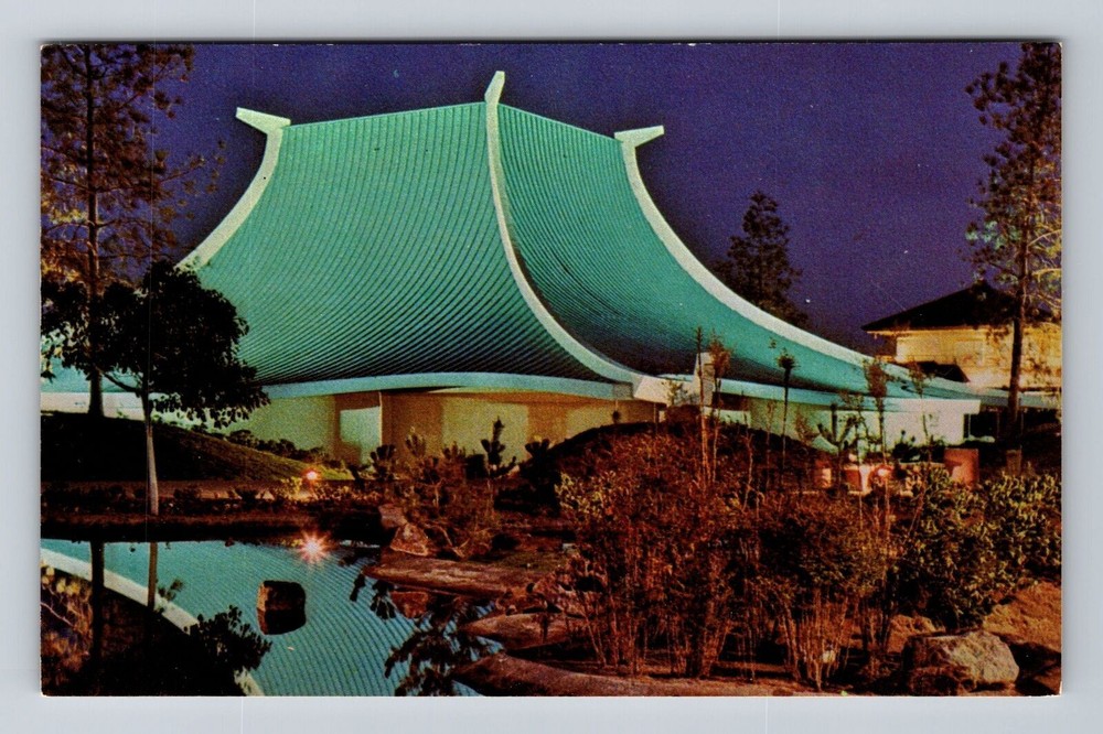 San Diego CA-California, Sea World Theater of the Sea at Night Vintage Postcard