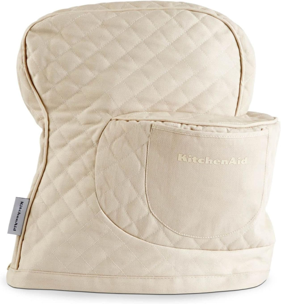 KITCHENAID Fitted Tilt-Head Solid Stand Mixer Cover with Storage Pocket, Quilted