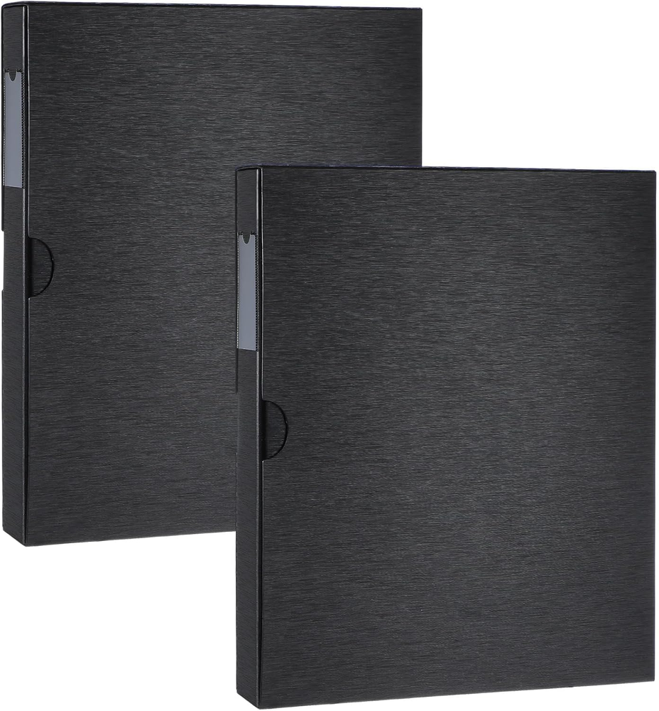2 Pack Acid Free Film Protector Storage Box 3 Ring Film Negative Binder Preserve-image