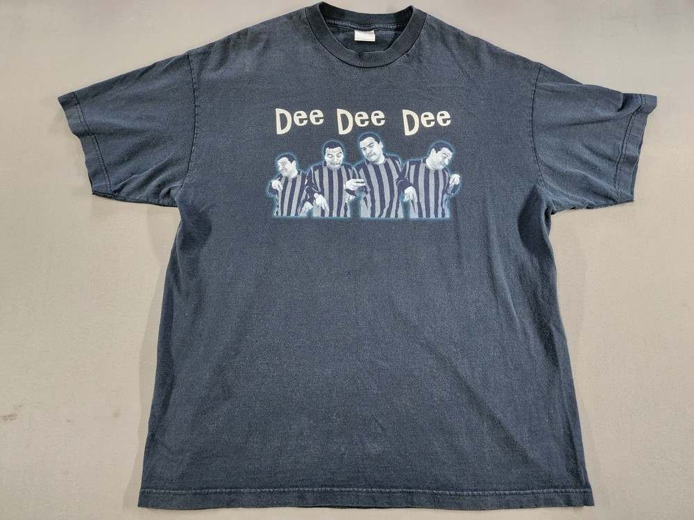 Y2K Carlos Mencia Shirt Mens XL Blue 90s Short Sleeve Rap Comedian Comedy Tee 90