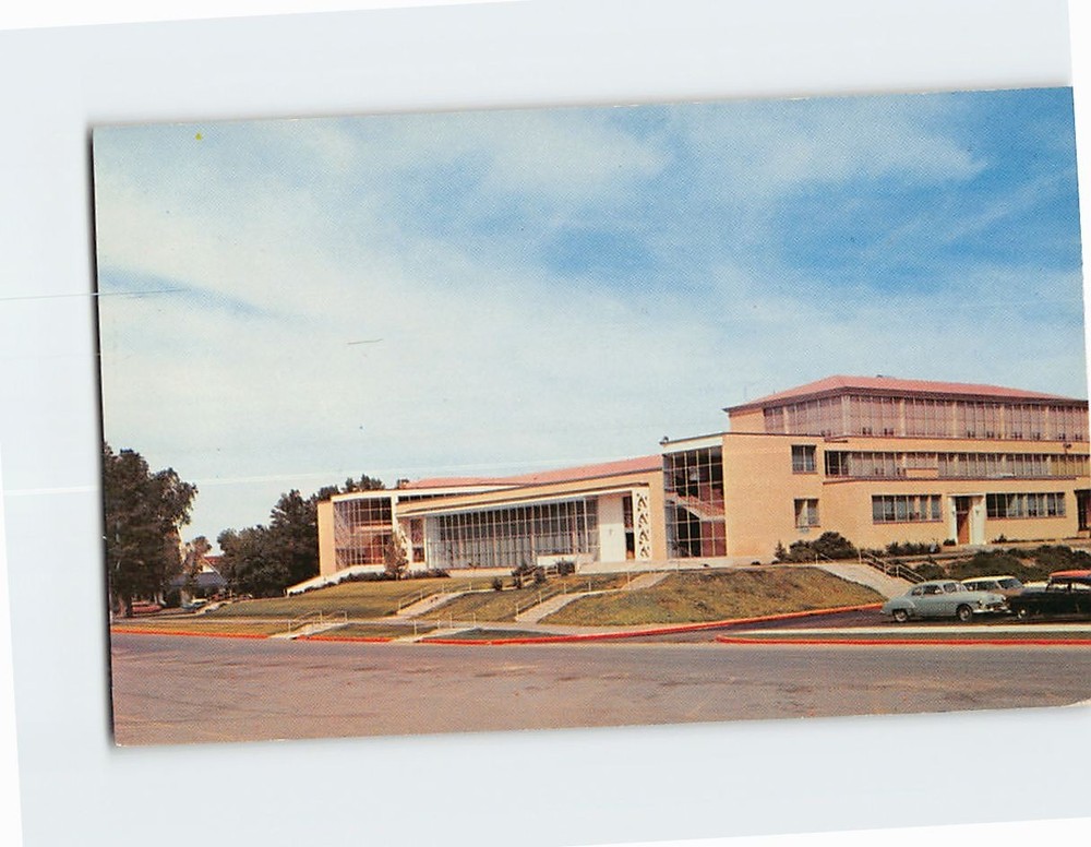 Postcard Student Union Building Utah State Agricultural College Logan University