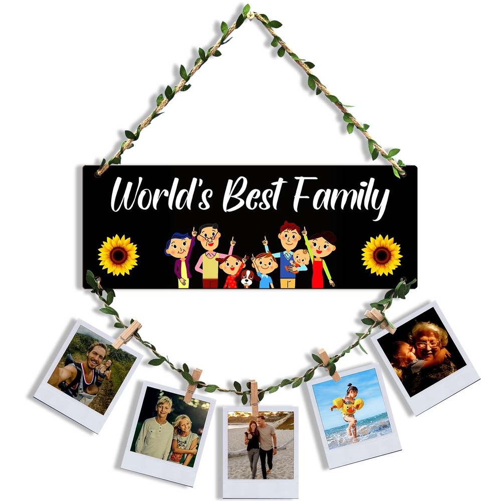 Photo Frames for Wall Photo Hanging Clips and Rope Photo Frames for Wall Decorat
