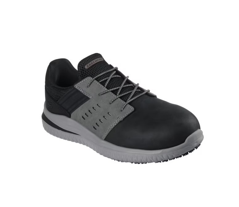 Skechers Work Men's Delson 3.0 Tyoll No Tie Fit™ Slip Resistant Carbon Nano Toe