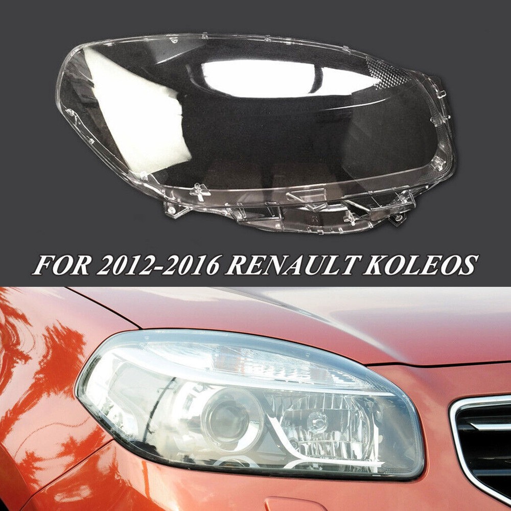 Fit Headlamp Cover Light Lens Right For 2012-2016 Renault Koleos Transparent