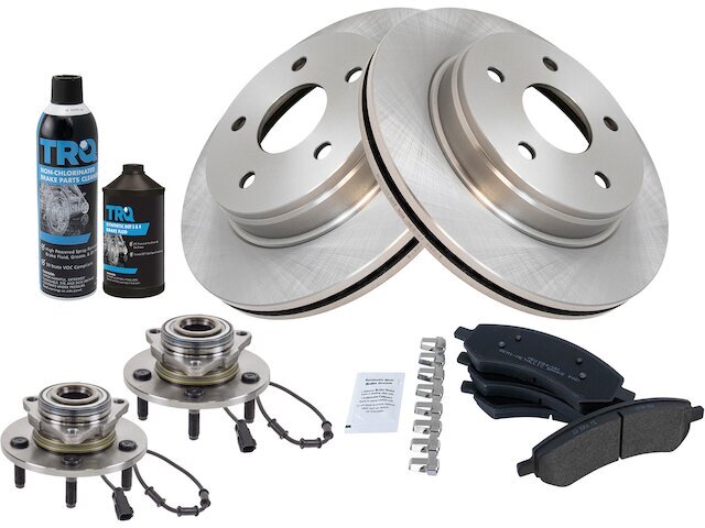 2006 Ram 1500 4.7L V8 Front Brake Pad Rotor & Hub Kit 29BDZZ