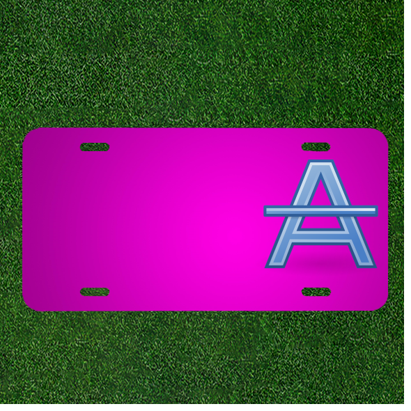 Custom Personalized Car License Plate With Add Names To Font Letter