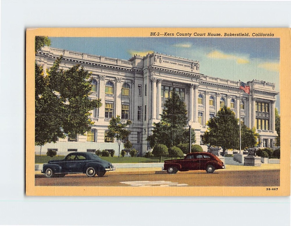 Postcard Kern County Court House Bakersfield California USA