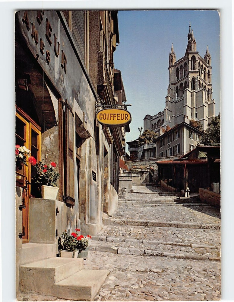 Postcard La Cathedrale Lausanne Switzerland
