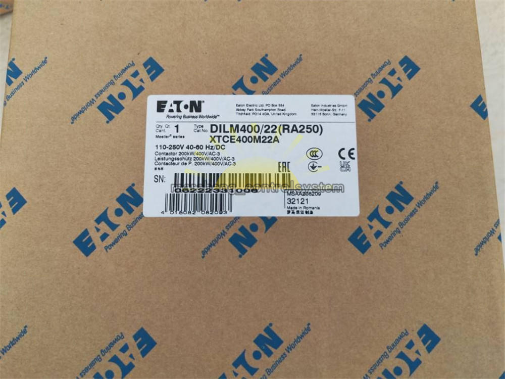 NEW 1PCS Eaton DILM400/22(RA250) Contactor
