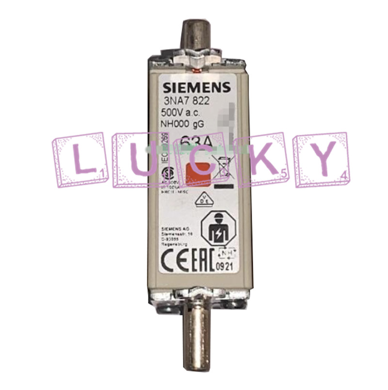 Qty:1 New For SIEMENS 3NA7822 63A 500V Fuse replacement