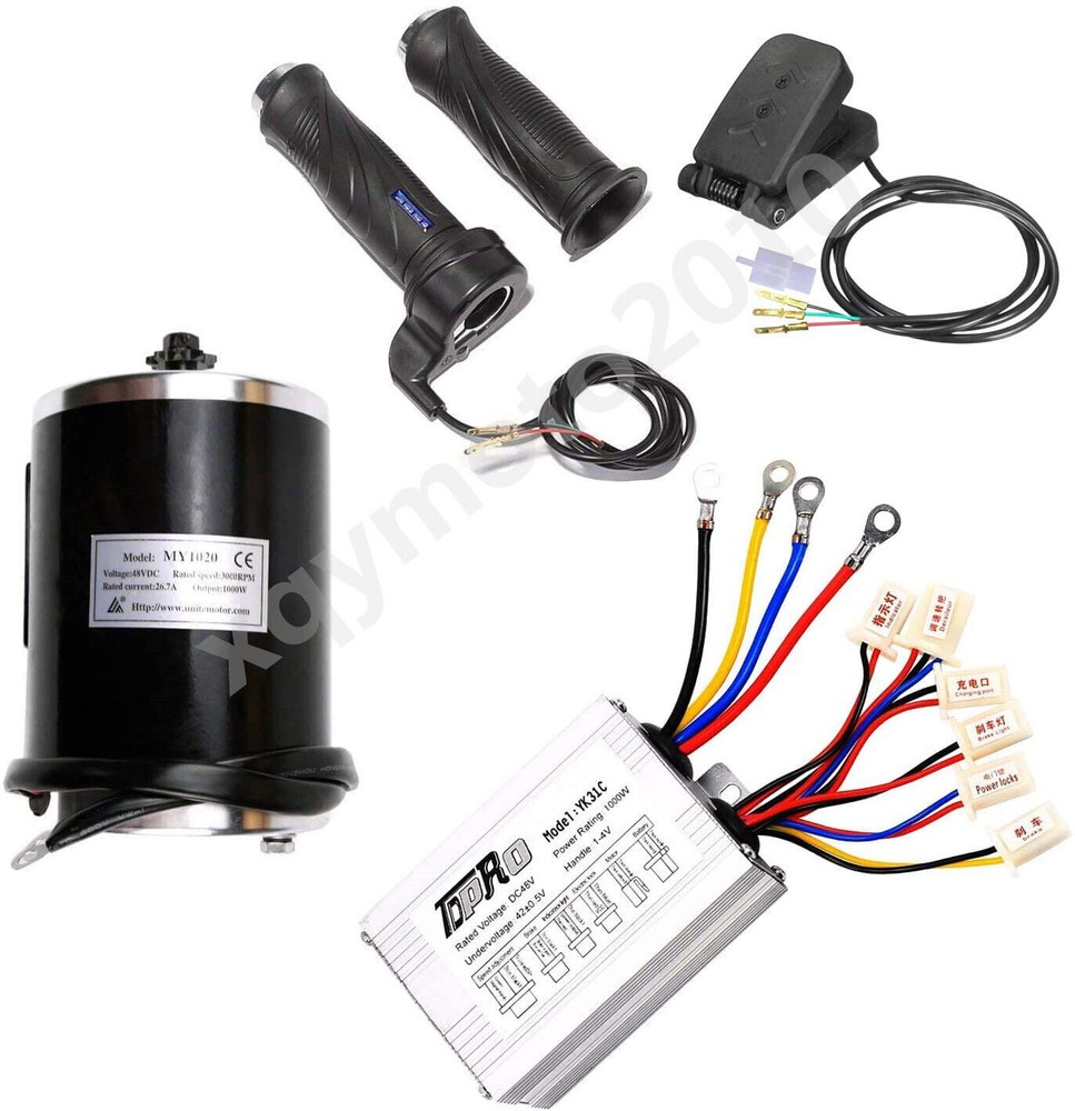 1000W 48V Brushless Motor Controller with Throttle for Scooter ATV Quad Bike