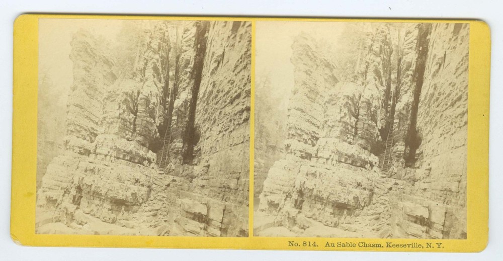 D1357~ NEW YORK – Keeseville Ausable Chasm Stereoview, Kilburn