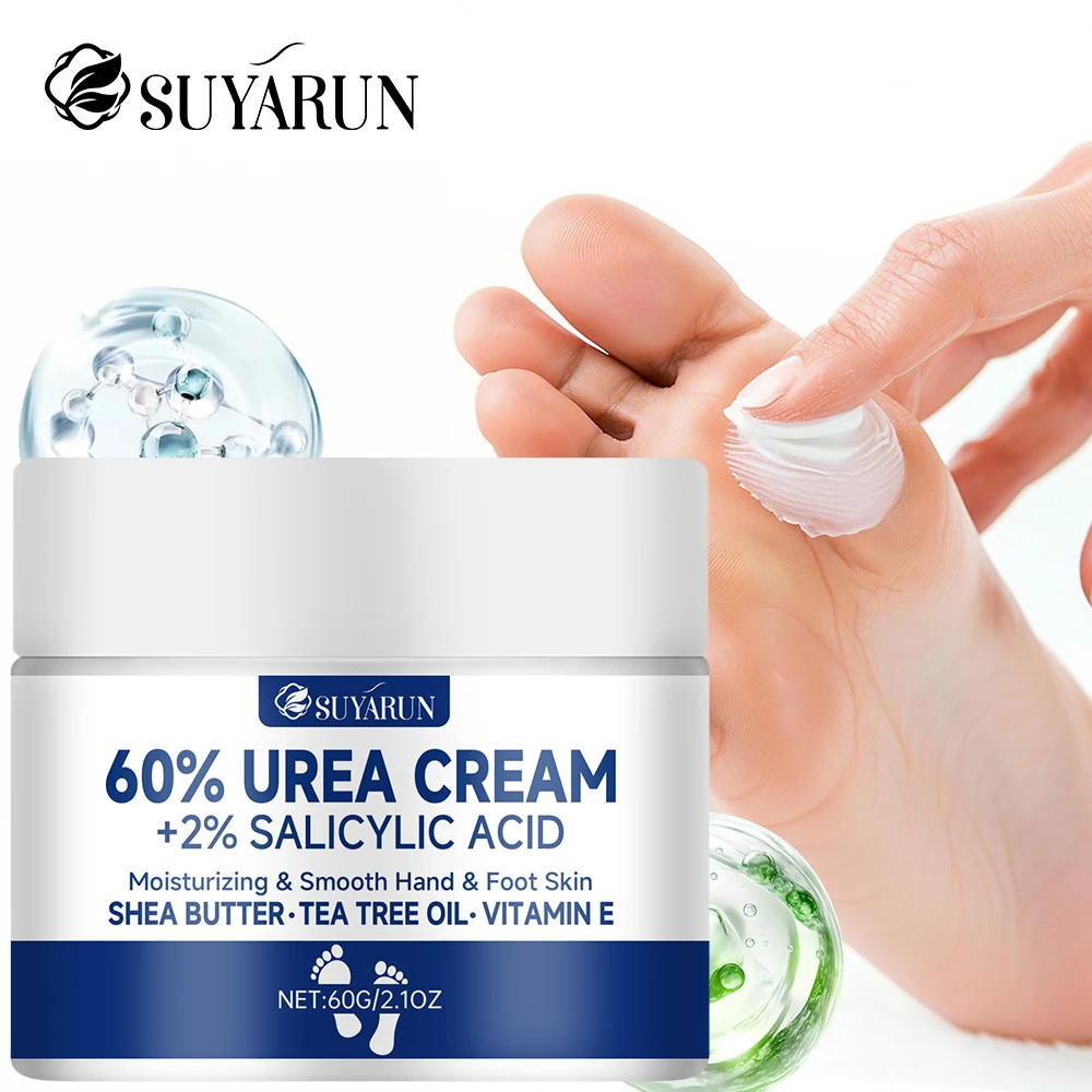 Urea 60% Foot Cream for Cracked Heels Dry Skin Callus Remover Intensive Repair