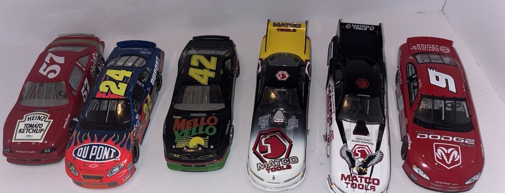 Lot of 6 Nascar Diecast  various Brands and sizes