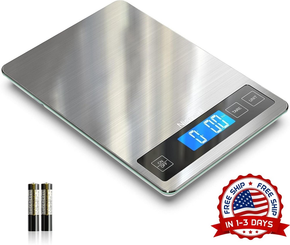 Bascula Electronica De Precios Para Uso Comercial Acero Inoxidable 22 LBS NEW US