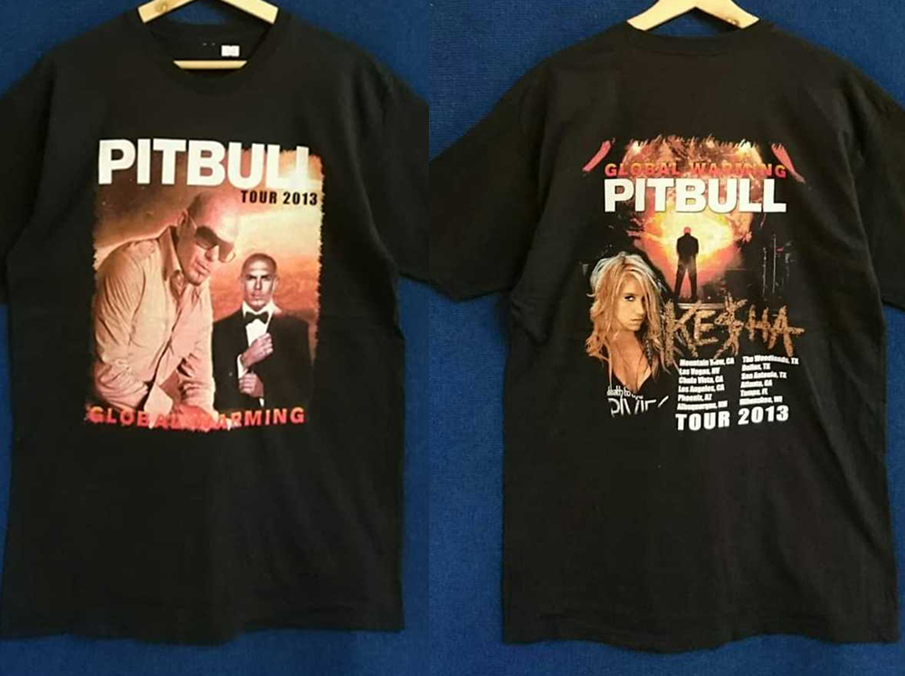 Vintage Pitbull Global Warning Tour T-shirt S to 5XL BA444