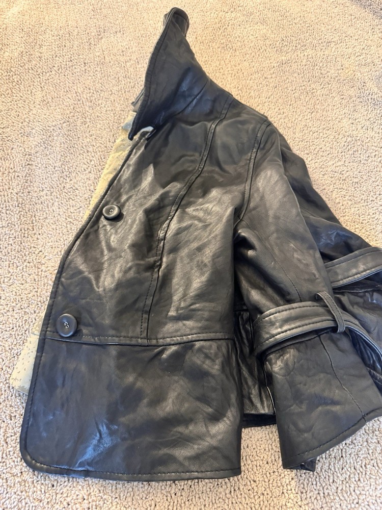 Doma Moto Jacket 100% Leather Size L Fits A M Too