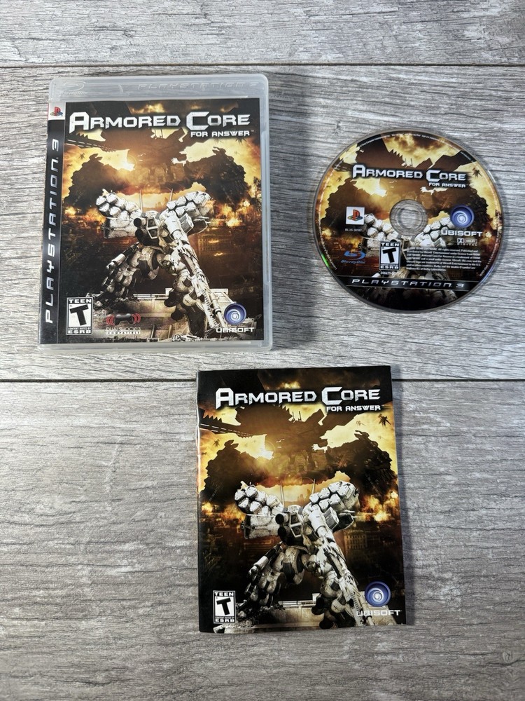 Armored Core: For Answer (Sony PlayStation 3, 2008) CIB Tested & Working